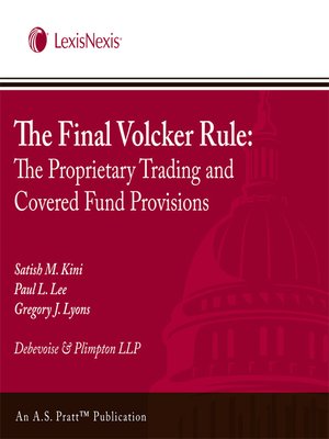 cover image of The Final Volcker Rule